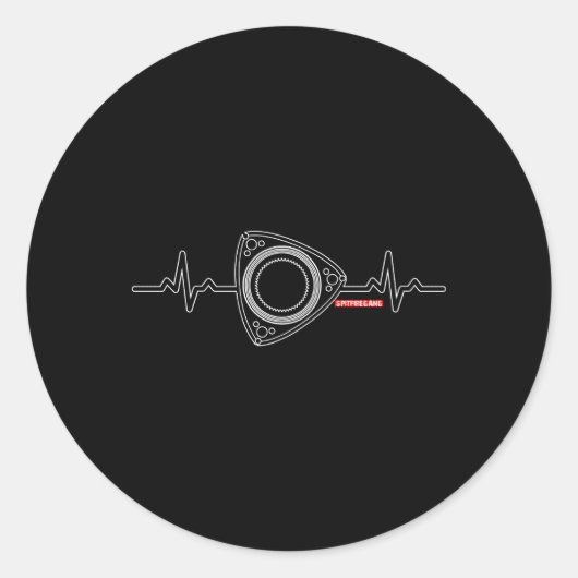 Rx8 Rx7 HeビートDark ラウンドシール (正面)