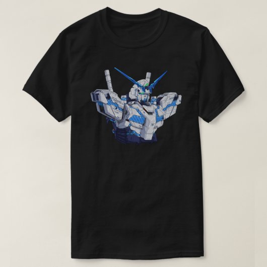 RX-0 Unicorn Gundam Perfectibility (Blue) Sticker Tシャツ (デザイン正面)