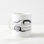 RX-7ターボIIのマグ コーヒーマグカップ (正面左)