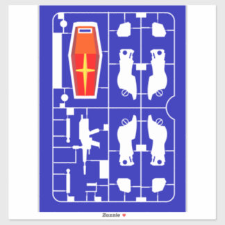 rx-78ガンダムガンプラモモデルのランナーキットレイ シール