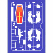 rx-78ガンダムガンプラモモデルのランナーキットレイ シール (正面)