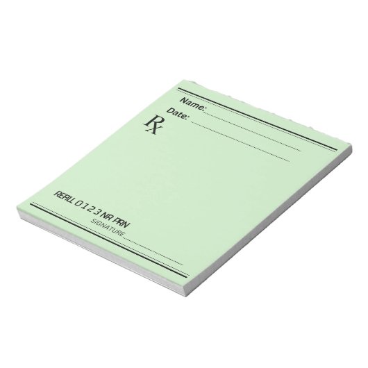 Rx Prescription Pad – Write Your Own Notes ノートパッド (回転)