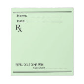 Rx Prescription Pad – Write Your Own Notes ノートパッド (正面)