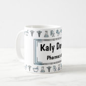 RX Style Personalized Pharmacist Mug コーヒーマグカップ (正面左)