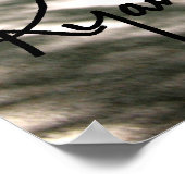 Ryan Kelly Music – ポスター"サイン" - Green Trees ポスター (角)