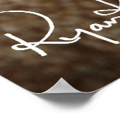 Ryan Kelly Music – ポスター – レザージャケット – "サイン" (角)