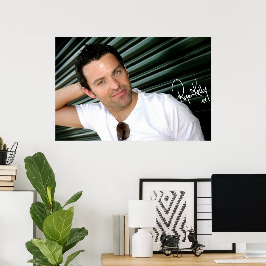 Ryan Kelly Music – ポスター – Green-"Signed" (ホームオフィス)