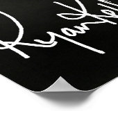 Ryan Kelly Music - Poster-Gray-"Signed" ポスター (角)