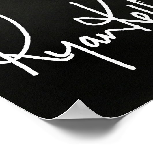 Ryan Kelly Music - Poster-Gray-"Signed" ポスター (角)