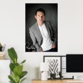 Ryan Kelly Music - Poster-Gray-"Signed" ポスター (ホームオフィス)