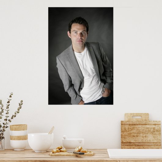 Ryan Kelly Music- Poster - Grey ポスター (キッチン)