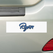 Ryan Name blue Aufkleber Sticker Autoaufkleber バンパーステッカー (車上)