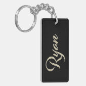 Ryan Name whitegold Schlüsselanhänger Anhänger キーホルダー (正面左)