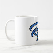Ryan Vorname Name blue Tasse Kaffeetasse コーヒーマグカップ (左)