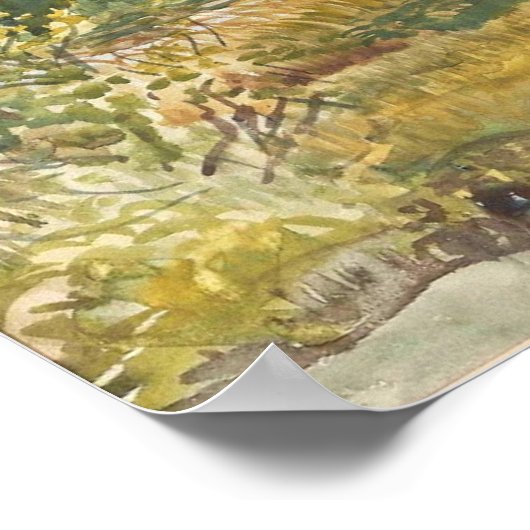 Rybiniszki Stanislaw Maslowskiの秋の風景 ポスター (角)