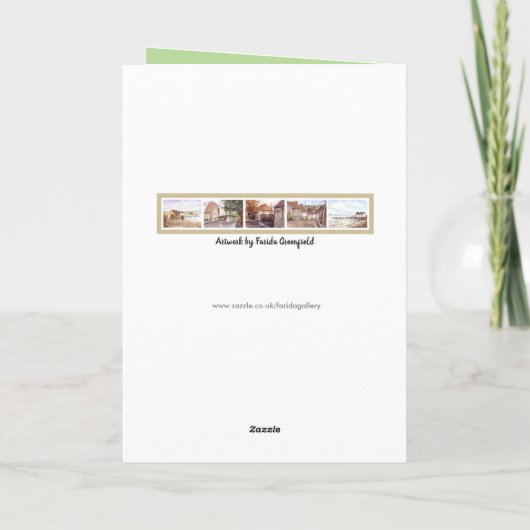 Rydalの山、ウィリアム・ワーズワースの家の父の日 カード (裏面)