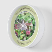 Rydal山、William Wordsworth's Home Large Clock 壁時計 (傾斜)