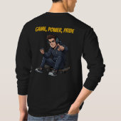 Ryder Game Hoodie – Urban Streetwear Power Pride T Tシャツ (裏面)