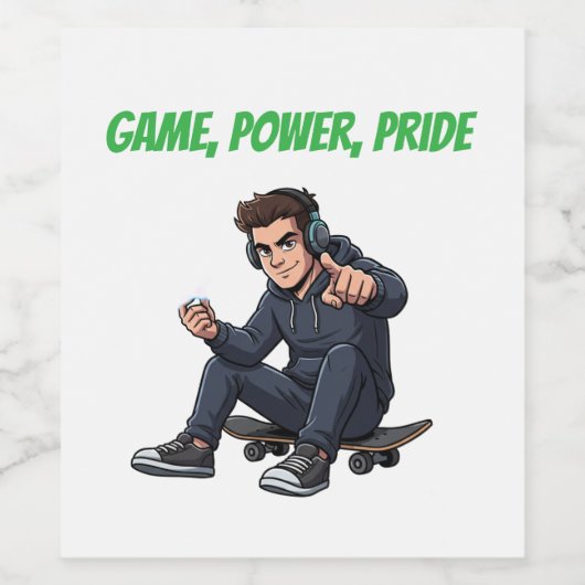 Ryder Game Power Pride Wine Label – Urban Bold Sty ワインラベル (シングルラベル)