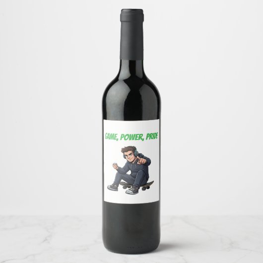Ryder Game Power Pride Wine Label – Urban Bold Sty ワインラベル (正面)