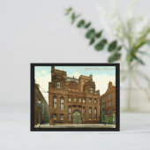 Rylands Library, Manchester UK 1909ヴィンテージ ポストカード (スタンド正面)