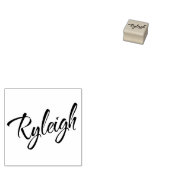 Ryleigh名の筆記体スクリプト ラバースタンプ (押印)