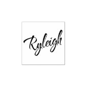 Ryleigh名の筆記体スクリプト ラバースタンプ (インプリント)