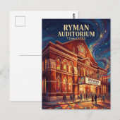 Ryman Auditorium Tennessee ポストカード (正面/裏面)