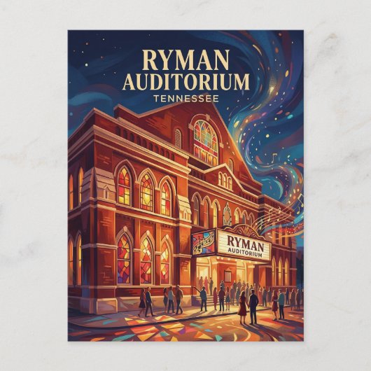 Ryman Auditorium Tennessee ポストカード (正面)