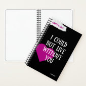 Rynskiによる自己へのメモ – Self-Love Pink ノートブック (内側)