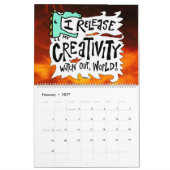 Rynski図解入りの、写真付きのによる主張 カレンダー (2月 2027)