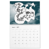 Rynski図解入りの、写真付きのによる主張 カレンダー (3月 2027)