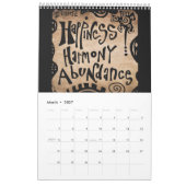 Rynski図解入りの、写真付きのによる主張 カレンダー (3月 2027)