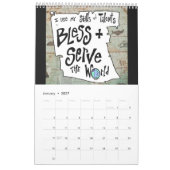 Rynski図解入りの、写真付きのによる主張 カレンダー (1月 2027)