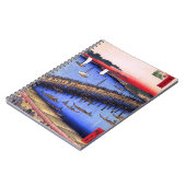 Ryōgoku橋および素晴らしい川岸(両国橋大川ばた) ノートブック (左側)