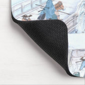 Ryogoku橋の47 Roninの日本語Ukiyo-e マウスパッド (コーナー)