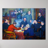 Rysselberghe - The Lecture By Emile Verhaeren ポスター (正面)