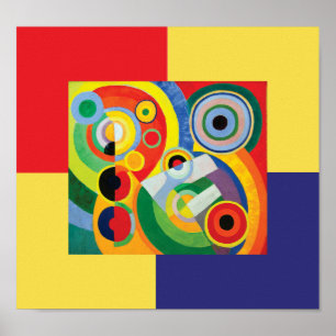 Rythme Joie de Vivre著Robert Delaunay ポスター