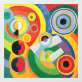 Rythme Joie de Vivre by Robert Dellaunay ウィンドウサイン (シート)