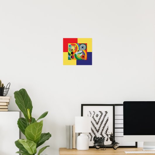 Rythme Joie de Vivre by Robert Dellaunay ポスター (ホームオフィス)