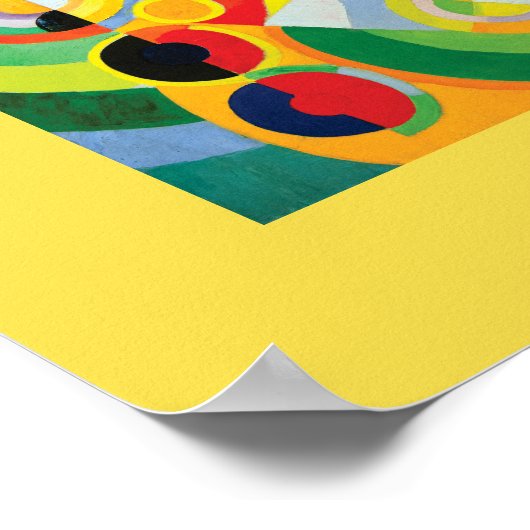 Rythme Joie de Vivre by Robert Dellaunay ポスター (角)