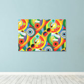 Rythme Joie de Vivre by Robert Dellaunay Canvas P キャンバスプリント (インサイチュ (ウッドフロア))
