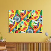Rythme Joie de Vivre by Robert Dellaunay Canvas P キャンバスプリント (インサイチュ (リビング))