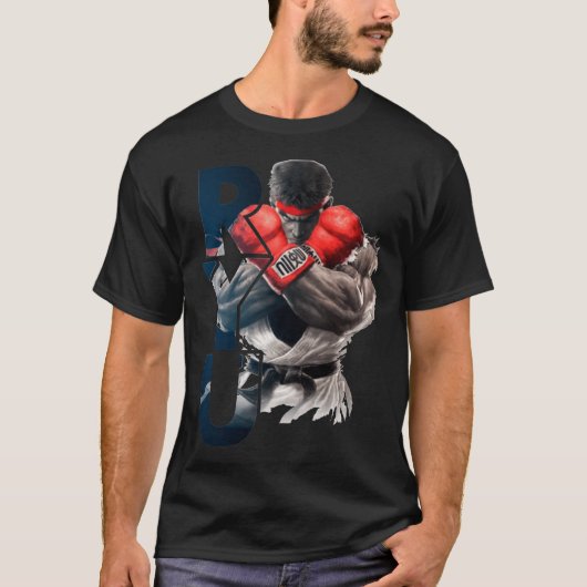 Ryu Street Fighter Xtream Fight Intimidation SFV R Tシャツ (正面)