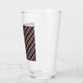 RZ-glass cup rose like kaleidoscope art ,black,red タンブラーグラス (左)