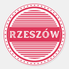 Rzeszow City Pride Emblem – Polish Identity ラウンドシール