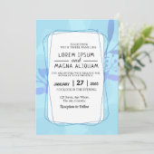 sおよび結婚婚約カードデザイン収集 招待状 (スタンド正面)