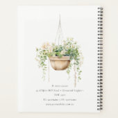 sつるフローラハウスプラントウォーターカラーボタニカル プランナー手帳 (裏面)