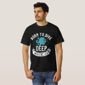 SにダイビングT生まれシャツの深い Tシャツ (正面フル)