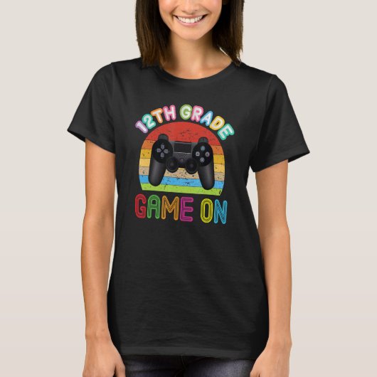 Sに戻る12番目のグレードのゲーム Tシャツ (正面)